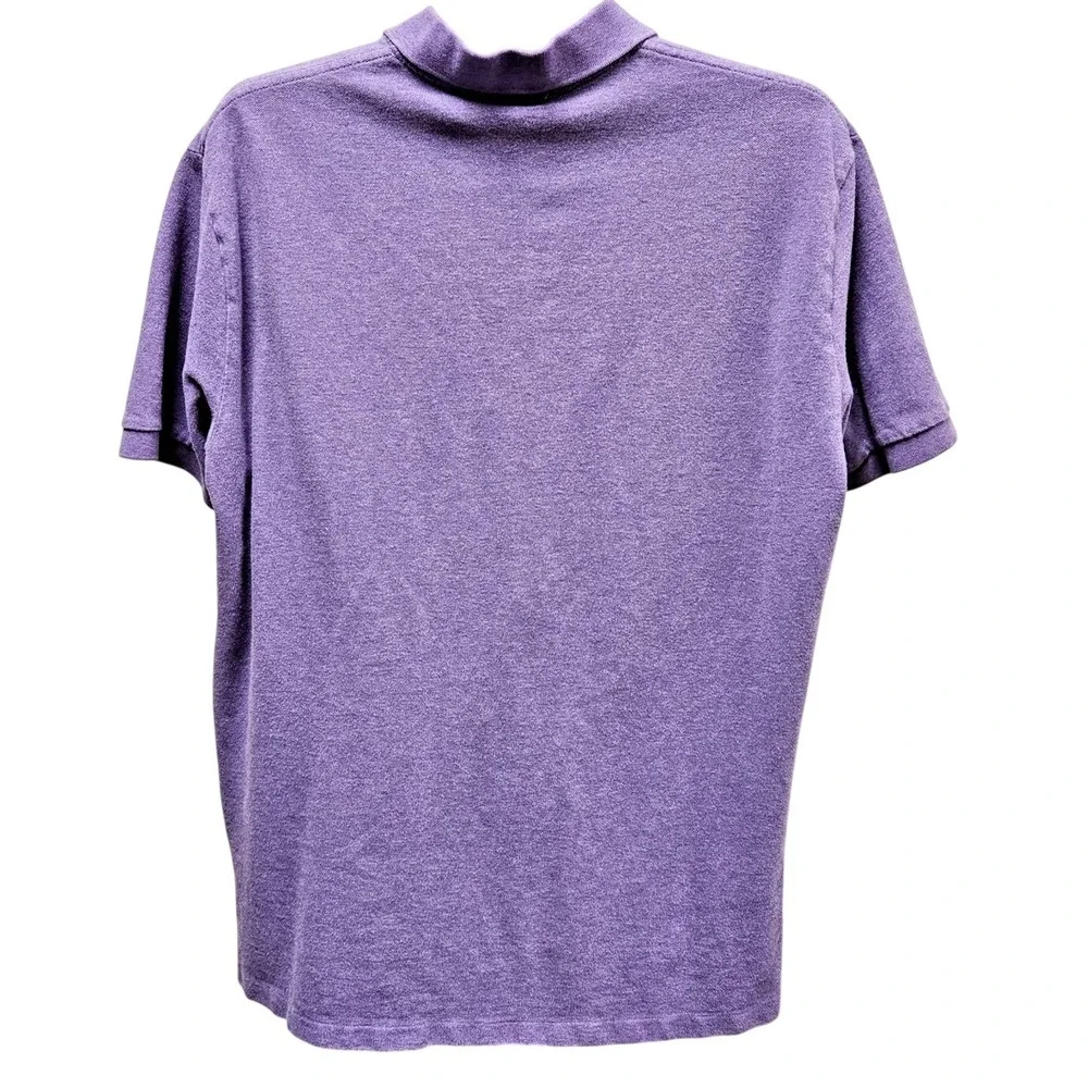 Polo Ralph Lauren Men's XL Classic Fit Mesh Polo Shirt Purple‎ Green Pony Logo
